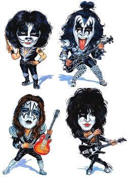 Kiss Rock Band Fridge Magnet - MM Collectables
