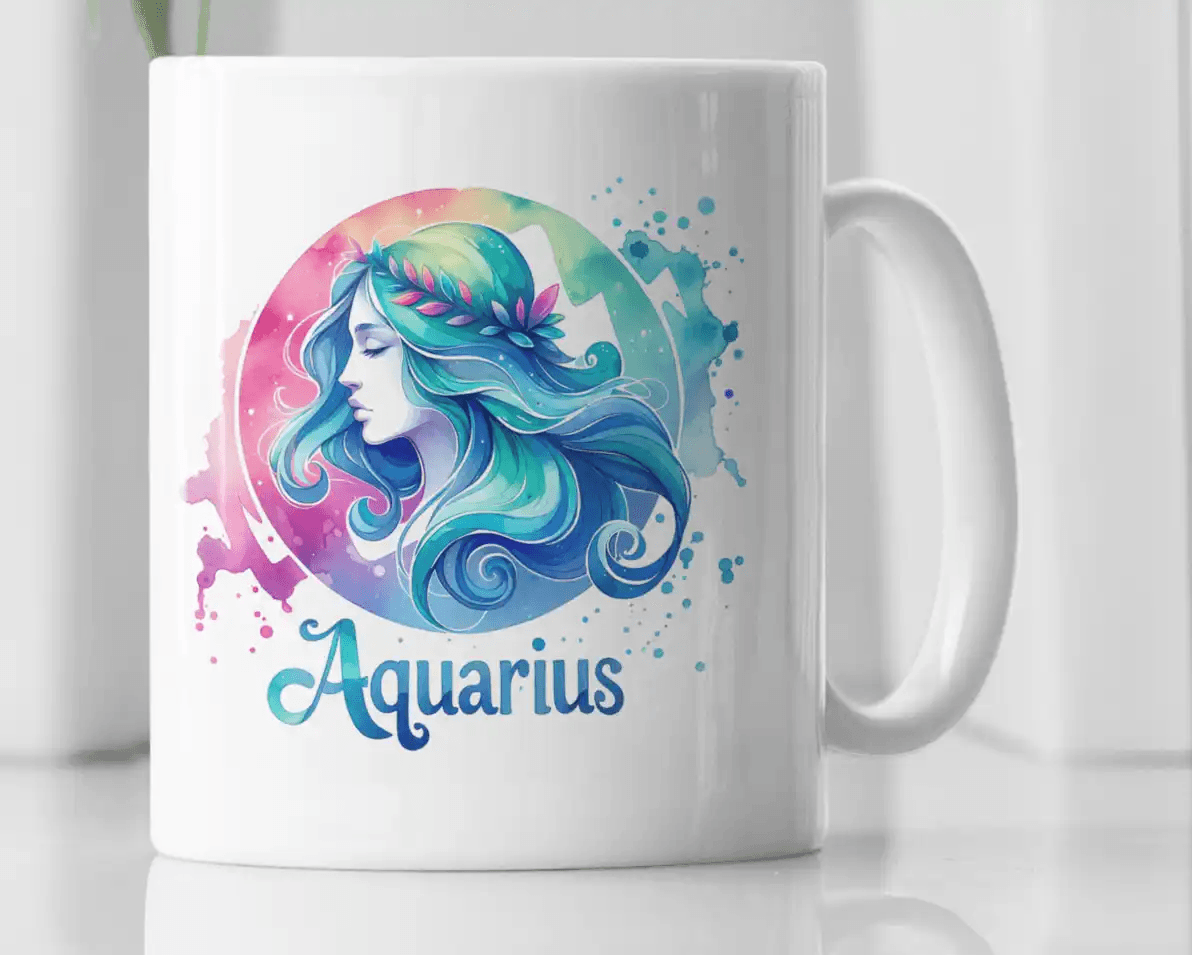 Aquarius Star Sign Novelty Coffee Mug - MM Collectables