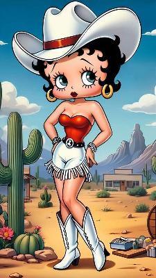 Betty Boop Cowgirl Fridge Magnet - MM Collectables