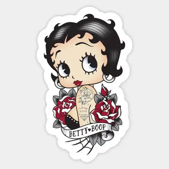 Betty Boop Tattoo Viny Sticker - MM Collectables