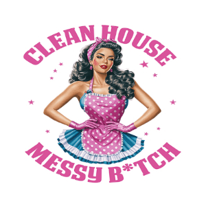Clean House Messy Bitch Drink Coaster - MM Collectables