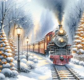 Christmas Train Drinks Coaster - MM Collectables