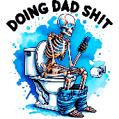 Funny Doing Dad Shit Drinks Coaster - MM Collectables