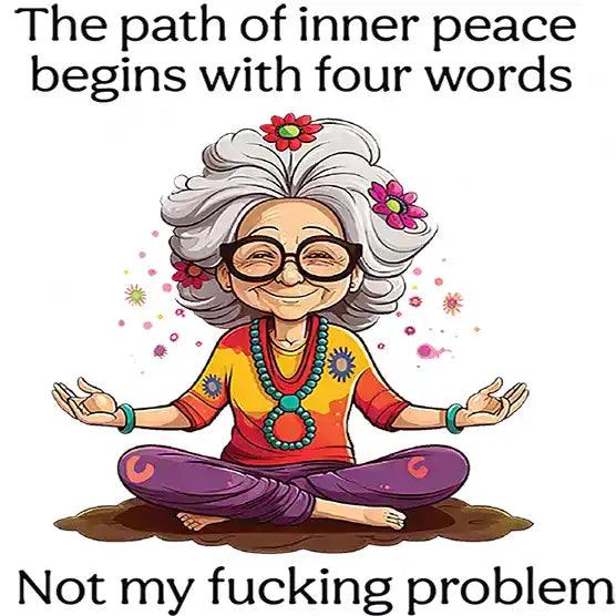 Novelty Path To Inner Peace Funny Drinks Coaster - MM Collectables