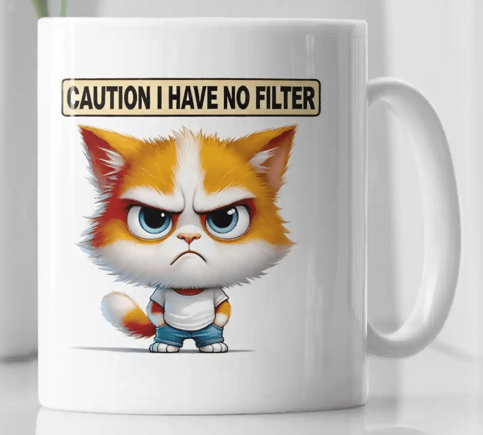I Have No Filter Drinks Novelty Coffee Mug - MM Collectables