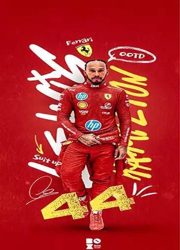 Lewis Hamilton Ferrari Poster Photo Fridge Magnet