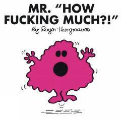 Adult Mr Men How Fucking Much Drinks Coaster - MM Collectables