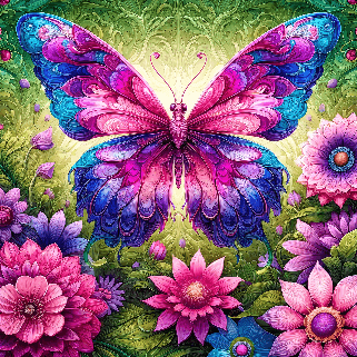 Colourful Butterfly Drinks Coaster - MM Collectables