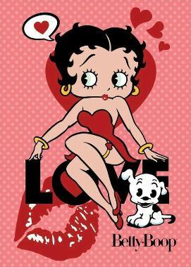 Betty Boop and Dog Fridge Magnet - MM Collectables