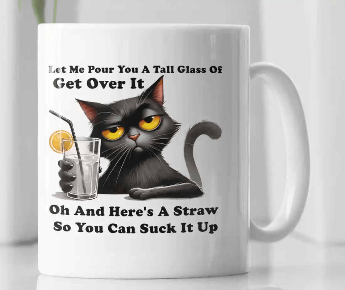 Funny Sarcastic Cat Novelty Coffee Mug - MM Collectables