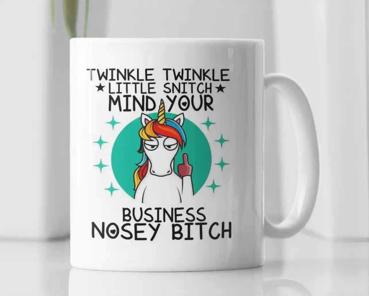 Twinkle Twinkle Funny Unicorn Novelty Coffee Mug - MM Collectables