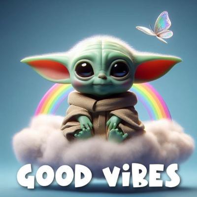 Good Vibes Baby Yoda Drinks Coaster - MM Collectables