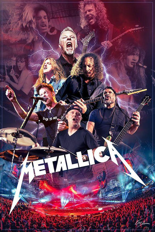 Metallica Rock Band Photo Fridge Magnet - MM Collectables