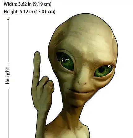Funny Alien Car Sticker/Decal