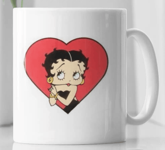 Betty Boop Love Heart Novelty Coffee Mug - MM Collectables