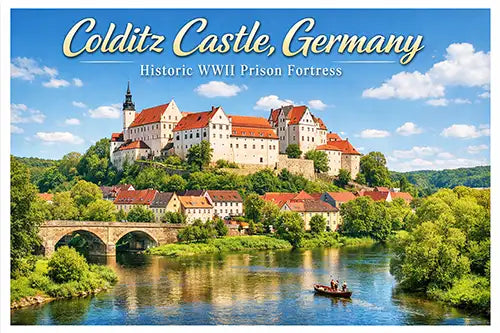 Brand New Colditz Castle Fridge Magnet Historic Germany WWII Souvenir Gift
