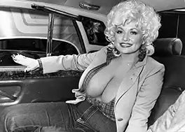 Retro Dolly Parton Photo Fridge Magnet