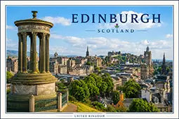 Scenic Edinburgh Fridge Magnet – Scottish Castle & City Skyline Souvenir Gift