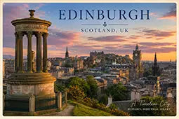 New Scenic Edinburgh Fridge Magnet – Scottish Castle & City Skyline Souvenir Gift