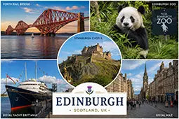 Scenic Edinburgh UK Fridge Magnet – Scottish Castle & City Skyline Souvenir Gift