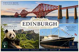 New Edinburgh UK Fridge Magnet – Scottish Castle & City Skyline Souvenir Gift