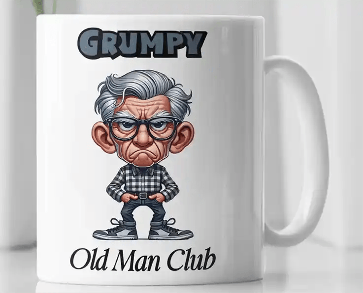Grumpy Old Man Club Coffee Novelty Coffee Mug - MM Collectables