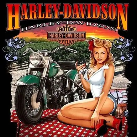 Harley Davidson Sexy Pin Up Drinks Coaster
