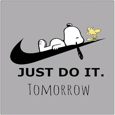 Snoopy Just Do it Drinks Coaster - MM Collectables