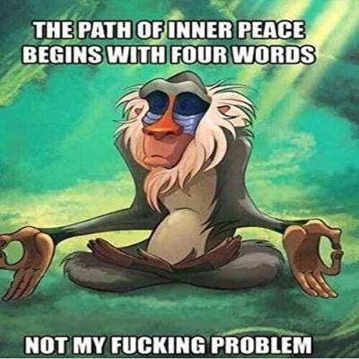 Path To Inner Peace Funny Drinks Coaster - MM Collectables