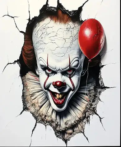 Horror Clown Vinyl Car Sticker Halloween