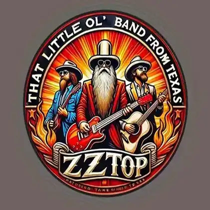 Retro ZZ Top Vinyl sticker