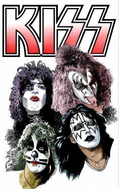 Kiss Rock Band Illustrated Fridge Magnet - MM Collectables